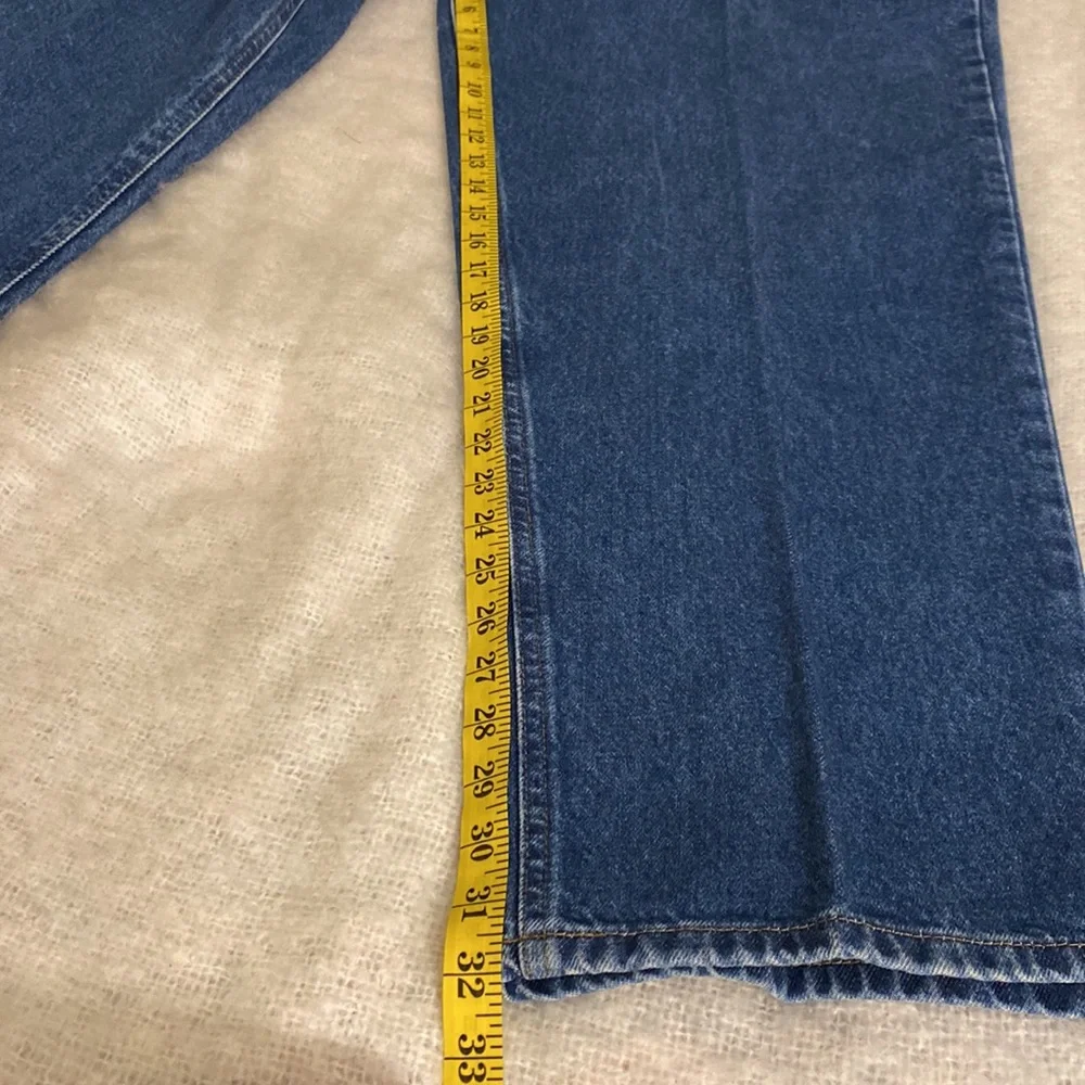 Carhartt Mens Blue Tapered Leg Relaxed Fit Denim Pockets Cotton Jeans Size 42/32